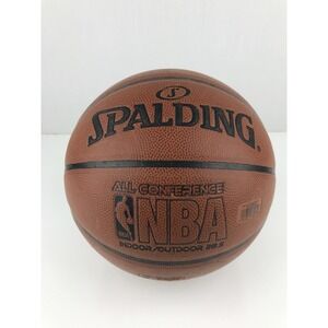 Spalding Basketball NBA All Conference Indoor/Outdoor Brown Leather Size 6 28.5"